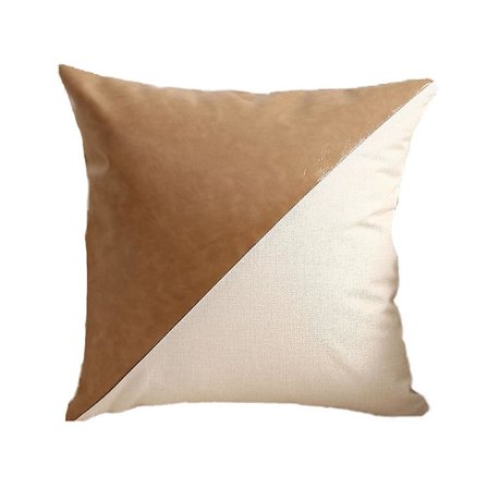 Pu-tikattu tyynynpäällinen - moderni yksinkertainen Ins-tyylin tyynynpäällinen - kodin sohva-auton tyynynpäällinen Style1 45*45cm