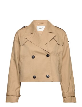 Yasveneda Ls Short Trenchcoat - Pb Beige YAS