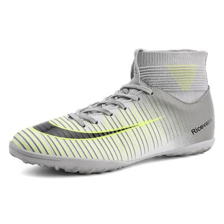 Fotbollsskor för män Fotbollsskor med hög ankel för vuxna Grästräning Sport Skor Sneakers 3B1818-1 White 33