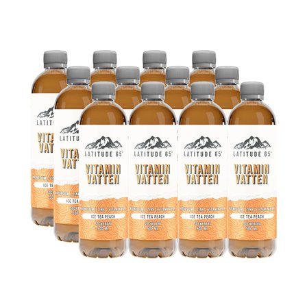 12 x Latitude 65, Vitaminvatten, 500 ml