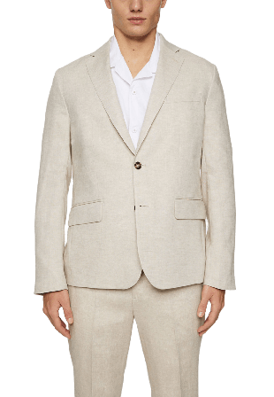J.Lindeberg Elton U Super Linen Blazer Kavajer Herr Grå 48R