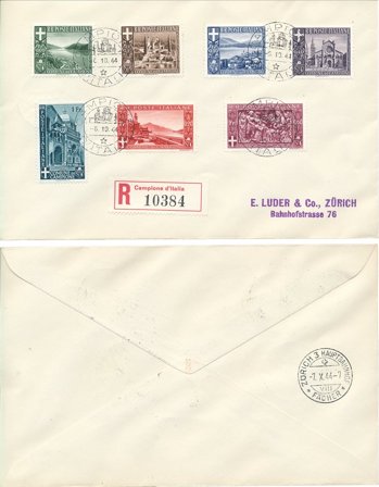Italien 1944 - MICHEL 6/12 - Stemplet