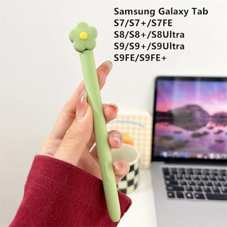 Silikon Pennfodral Tablet Touch Stylus Penna Skydd Tecknad Söt för Samsung Galaxy Tab S6 Lite S7 FE S8 Ultra S9 Plus