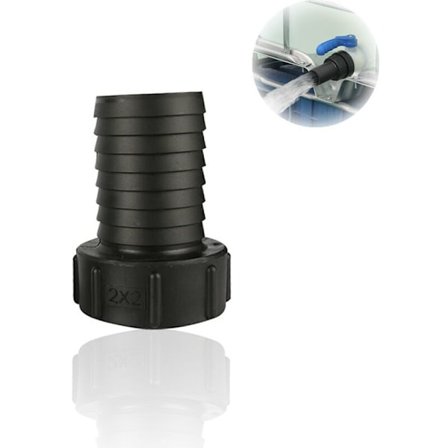 IBC-tank slangadapter 60 mm grof schroefdraad import naar 50 mm voor tuinslang - Klepadapter slangfitting gereedschap