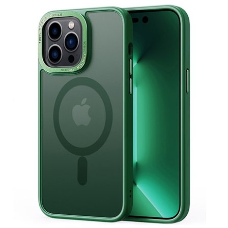 Magnetic MagSafe Skal iPhone 15 Matt Grön