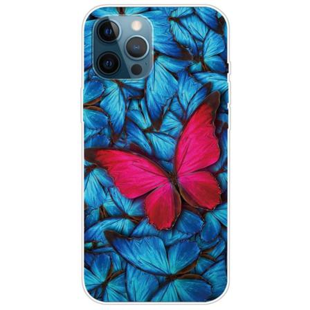Iphone 14 Pro Max Scratch Resistant Soft Tpu Skal - Red Butterfl Red Butterfly