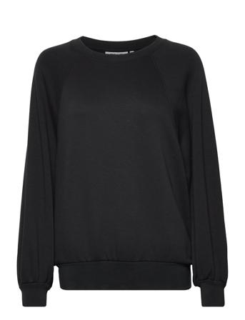 Mschbianna Ima Q Raglan Sweatshirt Sweat-shirt Genser Svart MOSS COPENHAGEN