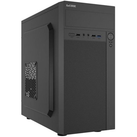 1stcool Premiumchassi STEP, micro-tower, AU, USB 3.0, USB-C, 1 fläkt 120 mm + 1 fläkt 80 mm, svart