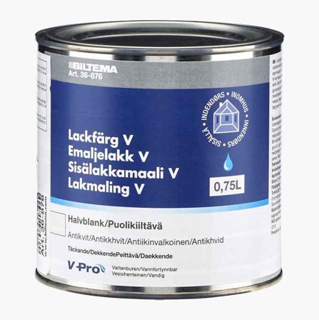Lackfärg inne V antikvit 0 75 liter