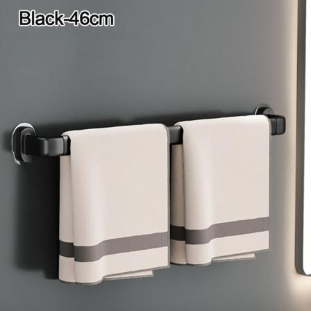 26/46cm Håndklædestativ Tøjholder SORT 46CM black 46cm