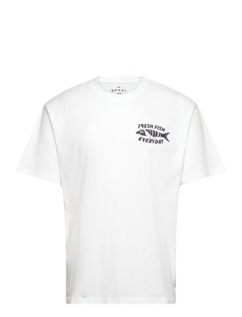 Edwin Monsieur Sakana T-Shirt-White - White - M