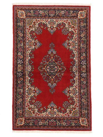 Sarough Teppich Handgeknüpft 130X210 Dunkelrot/Schwarz Persien