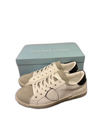 Philippe model white blue low sneakers