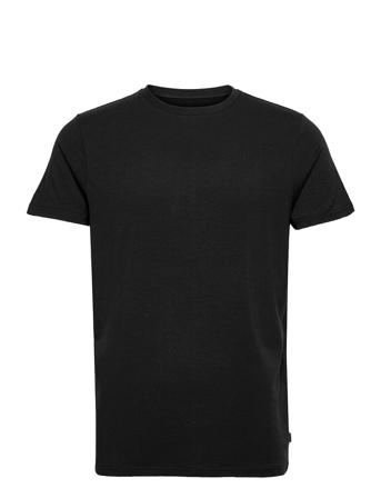 Bamboo R-Neck Tee Fsc. T-shirts Short-sleeved Svart Resteröds