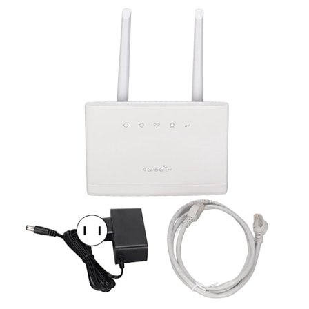 Router til SIM-kort Indbygget firewall 300 Mbps 4G kablet bredbåndsgrænseflade Trådløse computerroutere 100‐240VUS stik