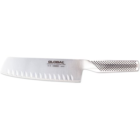Global G-81 Grönsakskniv Olivslipad 18 cm - Köp Global-knivar och tillbehör hos Bagaren och Kocken | Matlagning > Köksknivar > Kockknivar > 