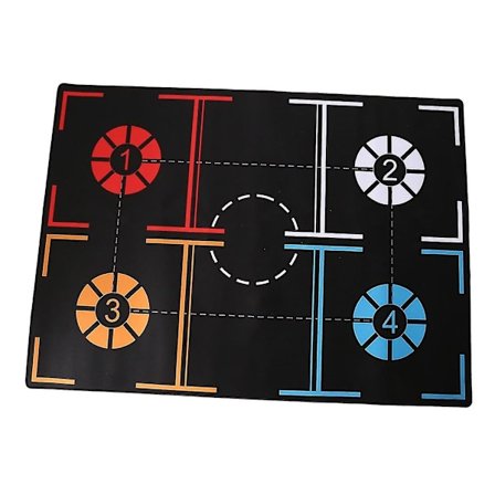 Standard Basketball Treningsmatte Non-Foot Øvelsesmatte Driblekontroll Hjelpe Fottrinnsmatte 108 X 76cm For Voksne