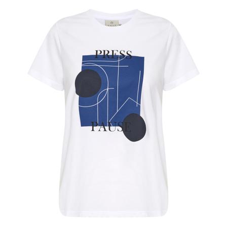 Kaffe KAlouis Tshirt Hvid, Dame T-shirts