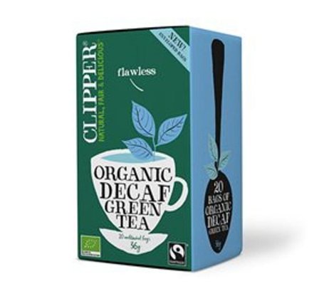 Clipper Grøn Te Koffeinfri Ø 20 breve, Helse & Madvarer, Te, Grøn Te