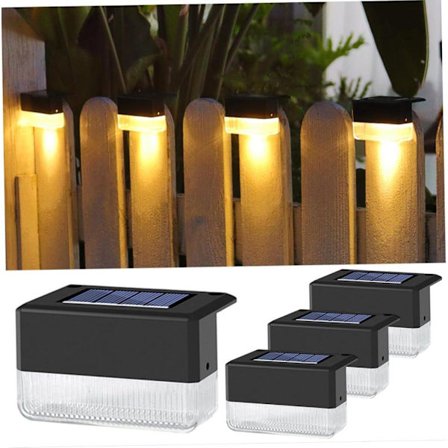 4-pakning solcellelamper for utendørs bruk – Vanntette LED-lamper med varmt lys_OF