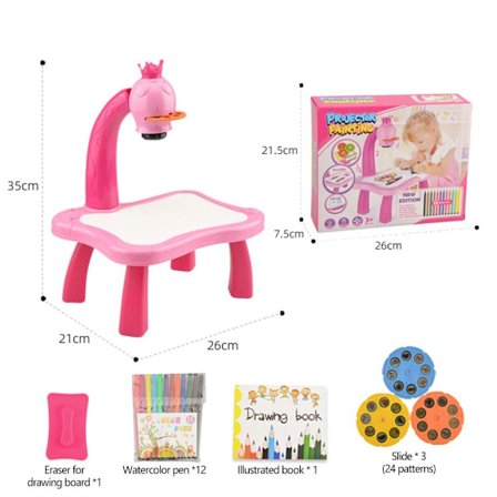 LED Projektor Tegnebord Malingsbrett ROSA