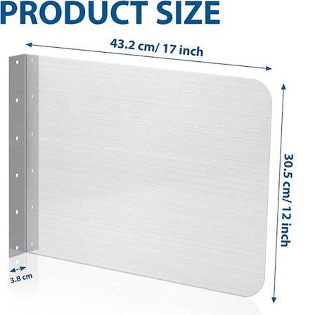 Side sprutbeskyttelse vask Avdeler 17X12INCH 17X12INCH