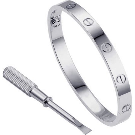 Love Series Armbånd Bangle Skrue Design Hængsel Rustfrit Stål Smykker