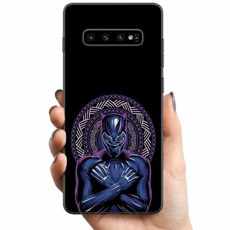 Samsung Galaxy S10+ Tpu Mobilskal Black Panther: Wakanda Forev