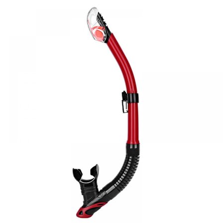Tørr Snorkel Voksen Unisex Tørr Snorkel Snorkel med Ventil for Snorkling Snorkeltube med Mykt Munnstykke Ørepropper