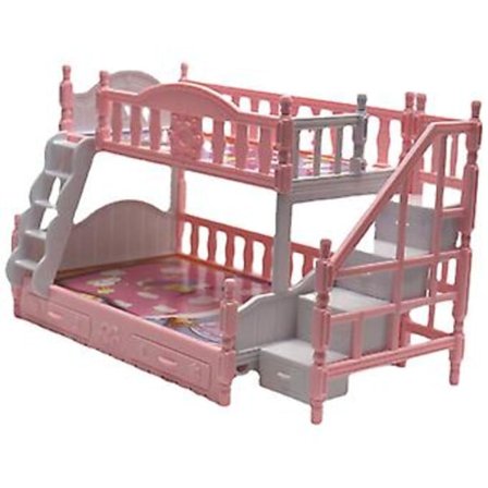 Mini Dobbeltdækker Seng Dekor Mini Hus Landskab Køjeseng Mini Møbler