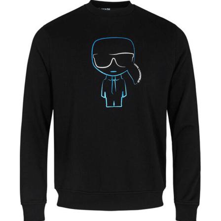 Karl Lagerfeld, Sweatshirts Hoodies Zwart, Heren, Maat:L