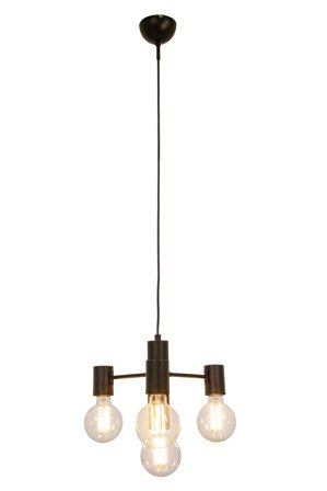 Aneta Lighting STRICT taklampe 4-lys, svart, 4 x E27