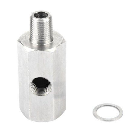 1/8" BSPT olietryksgiver T-stykke til NPT-adapter Turbo tilførselsledningsmåler