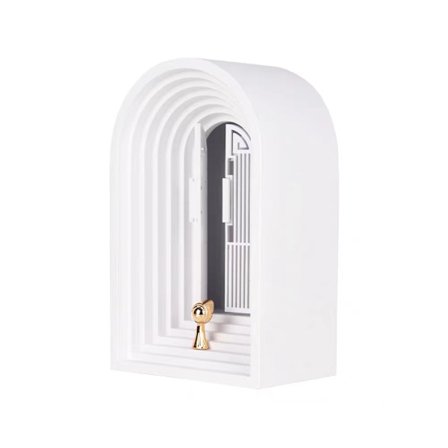 Bluetooth-forbundet multifunktionsnattelys - justerbar lysstyrke, velegnet til soveværelsesdekoration (hvid)