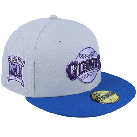 New Era - MLB Harmaa fitted Lippis - San Francisco Giants Blueberry Scoop 59FIFTY 50 Grey/Blue Fitted @ Hatstore