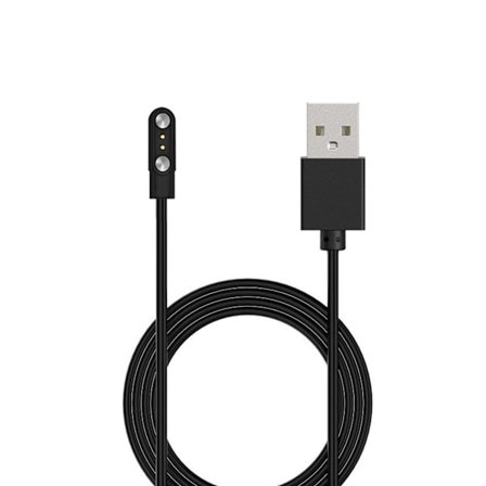 Magnetisk USB Laddningskabel Laddare Ström Fäste Adapter Säkerhet för 2-Pin Klocka
