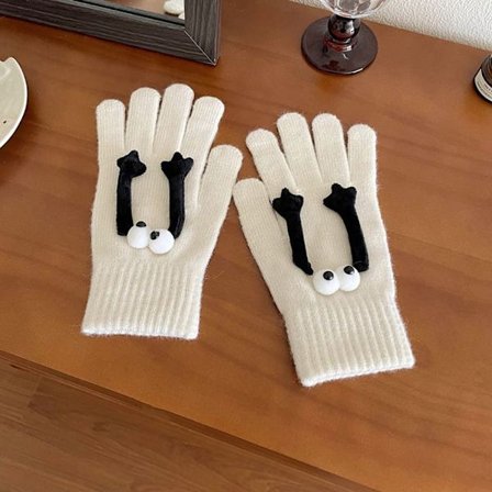 Hand i Hand Handskar Sticka Handskar VIT