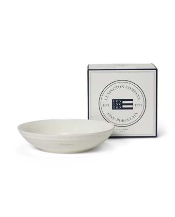 Lexington Medelstor Lexington-skål i porslin, vit/beige