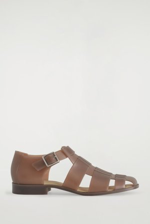 COS Women's Jelly Fisherman Sandals in Brown