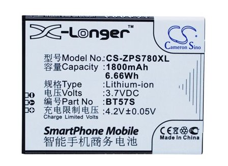 Batteri for smarttelefon, mobil for ZOPO ZP780, 6560