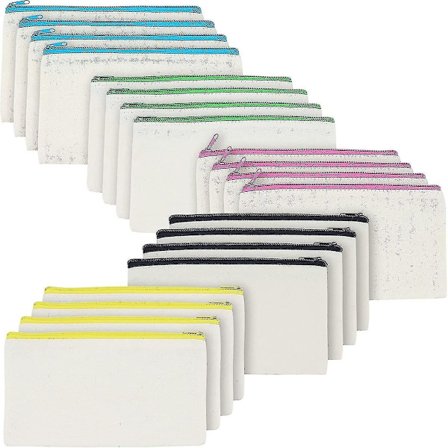 20 stk tomme lerretsposer med glidelås Multipurpose Canvas KLB