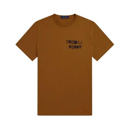 Fred Perry, T-Shirts Bruin, Heren, Maat:L
