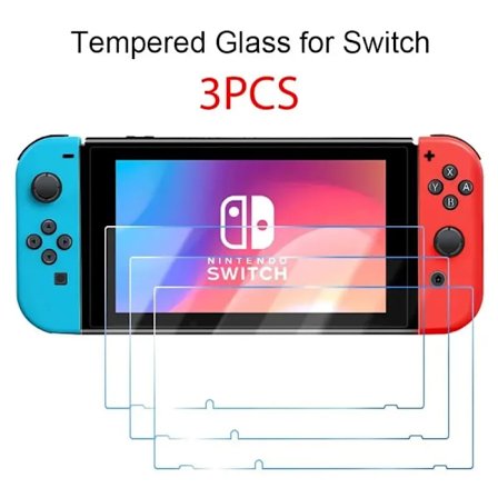 1/3 kpl Karkaistu Yhteensopiva Nintendo Switch OLED:n kanssa 3 osaa Näytönsuojakalvo yhteensopiva Nintendon Switch Switch Lite SuojausYhteensopiva