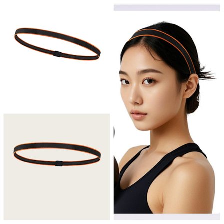 Hög Elasticitet Anti-Slip Svettabsorberande Sportpannband