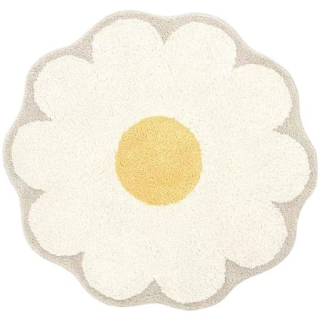 IC 360Home Absorberende Halkfri Badeværelsesmåtte Blomst 60cm 100*100cm