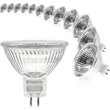 Mr16 Spot Lyspære 12v 20w Pære Gu5.3 Pære Dimbar 2-Pin Halogenlamper Varmhvit 2700k 12-pakning (mr16-20w-12p)