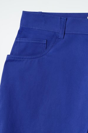 COS Women's Pantaloni Barrel Leg Destrutturati In Cotone in Blu
