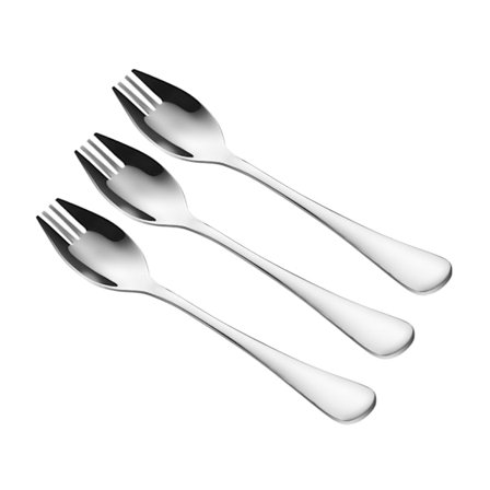 Pakke med 3 Camping Bestikksett Langt Håndtak Skje Gaffel Combo Campingredskaper