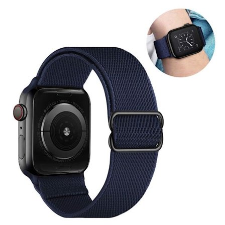 Apple Watch 42mm - 44mm elastic pattern watch strap - Blue