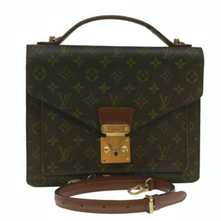 Louis Vuitton Vintage, Pre-owned Handbag Bruin, Dames, Maat:ONE Size,leer